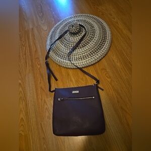 Kate Spade New York Leather Crossbody Shoulder Bag Purse Burgundy